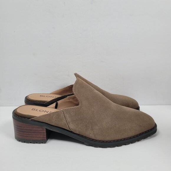Blondo Stelle Women's Brown Suede Slip-On Mules US Size 7.5M - Picture 1 of 9